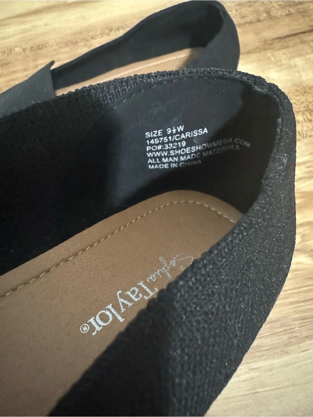 Women's Black Pointed Toe Slip-On Flats